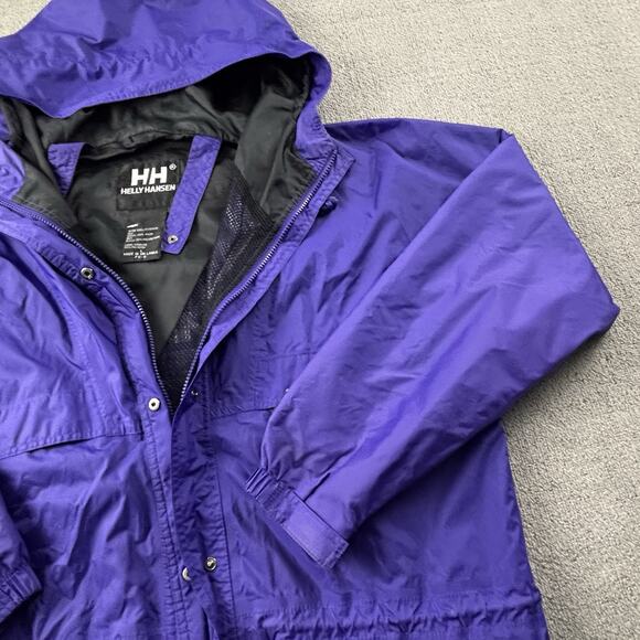 Helly Hansen Jacket Womans Large Purple Full Zip Long Sleeve Packable Casual Men - Picture 4 of 13